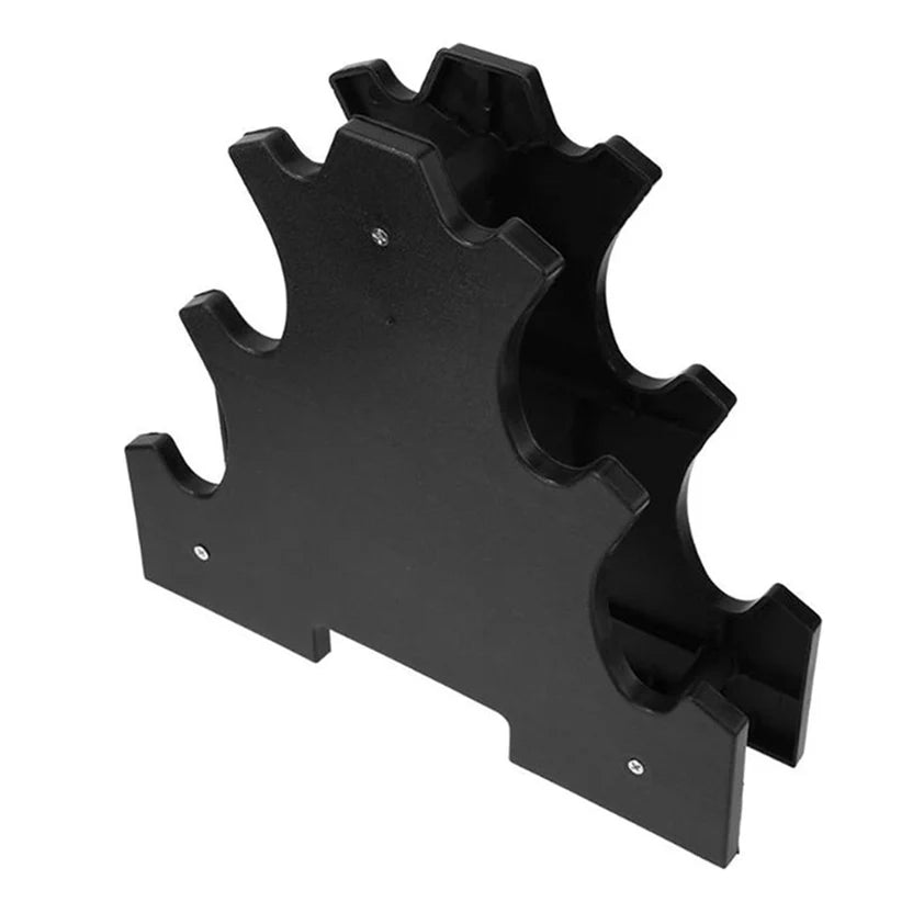 Black metal rack on a white background