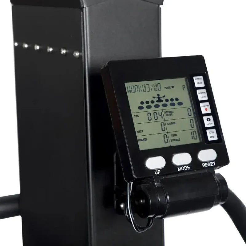 Ski machine performance monitor with Mode and Reset buttons