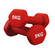 Pair (2 Dumbbells) / 9.0 kg / Red