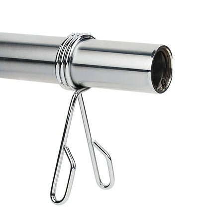 Olympic spring collar fitted on a 2 inch barbell sleeve