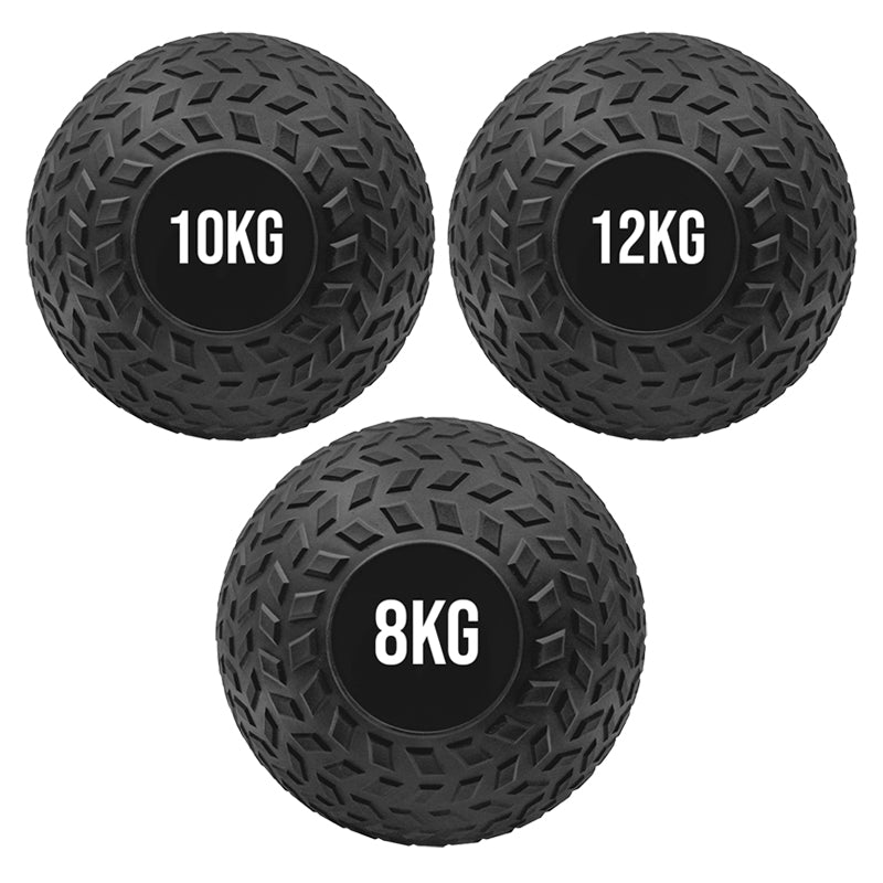 Treaded Slam Balls – No-Bounce, Heavy-Duty Medicine Balls with Textured Grip – Sand-Filled for Strength & MMA Training