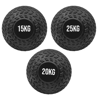 Treaded Slam Balls – No-Bounce, Heavy-Duty Medicine Balls with Textured Grip – Sand-Filled for Strength & MMA Training
