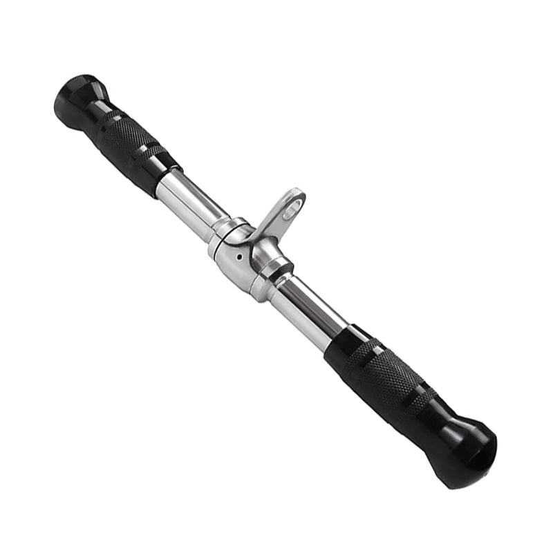 Cable Machine Attachments with Stirrup Handle, V-Bar, Lat Bar, Straight Bar, D-Row Bar, Curl Bar, Tricep Rope, Carabiner Clips & D-Handle for Home Gym Strength