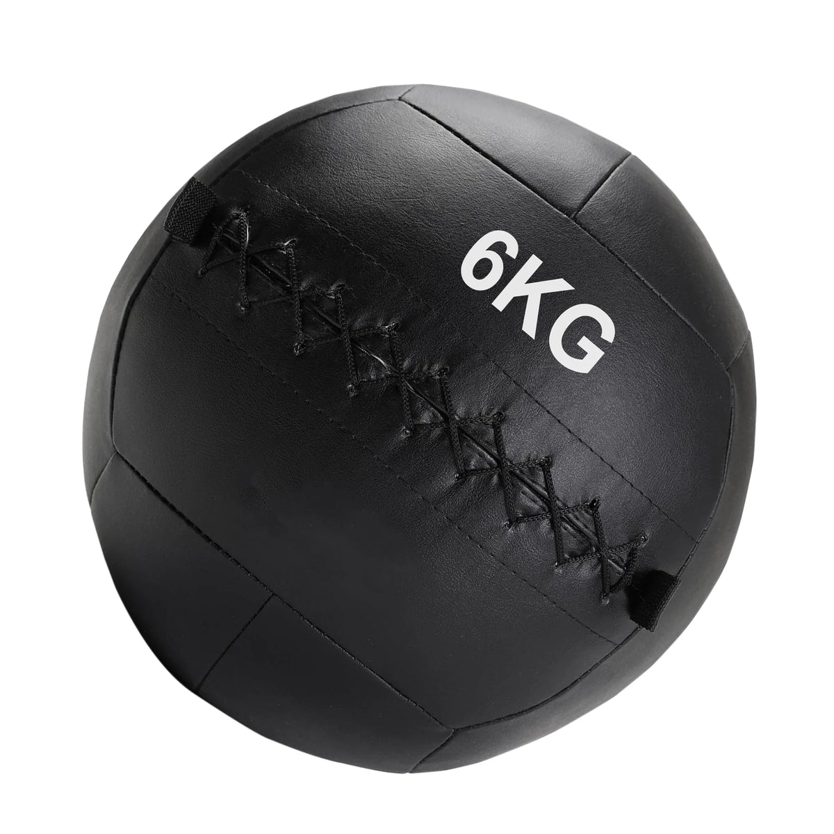 Wall ball, 6 kg, black, on a white background