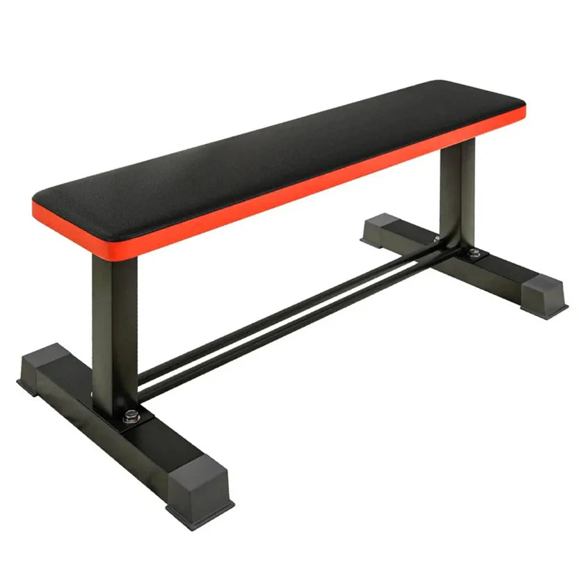 Flat Weight Bench With Dumbbell Rack