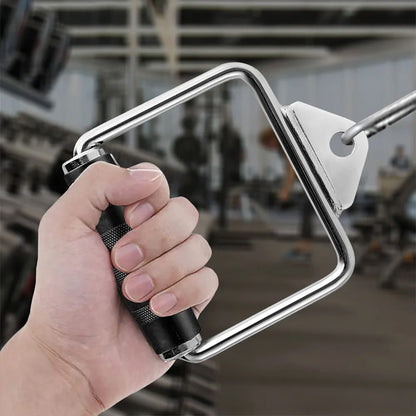 Cable Machine Attachments with Stirrup Handle, V-Bar, Lat Bar, Straight Bar, D-Row Bar, Curl Bar, Tricep Rope, Carabiner Clips & D-Handle for Home Gym Strength