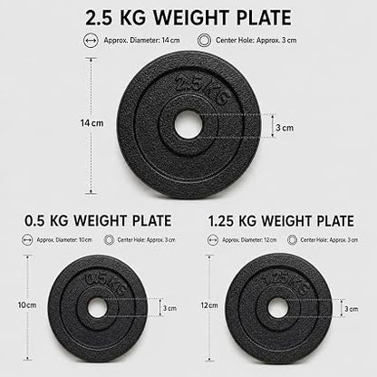 20kg Cast Iron Dumbbell Set