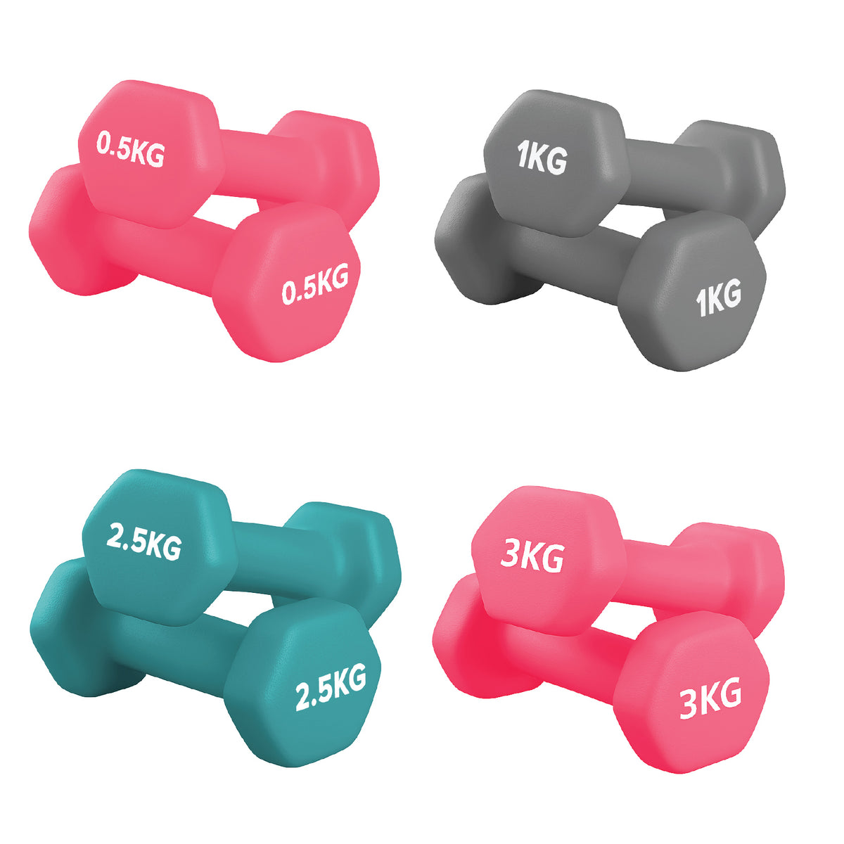 Neoprene Vinyl Dumbbell Sets