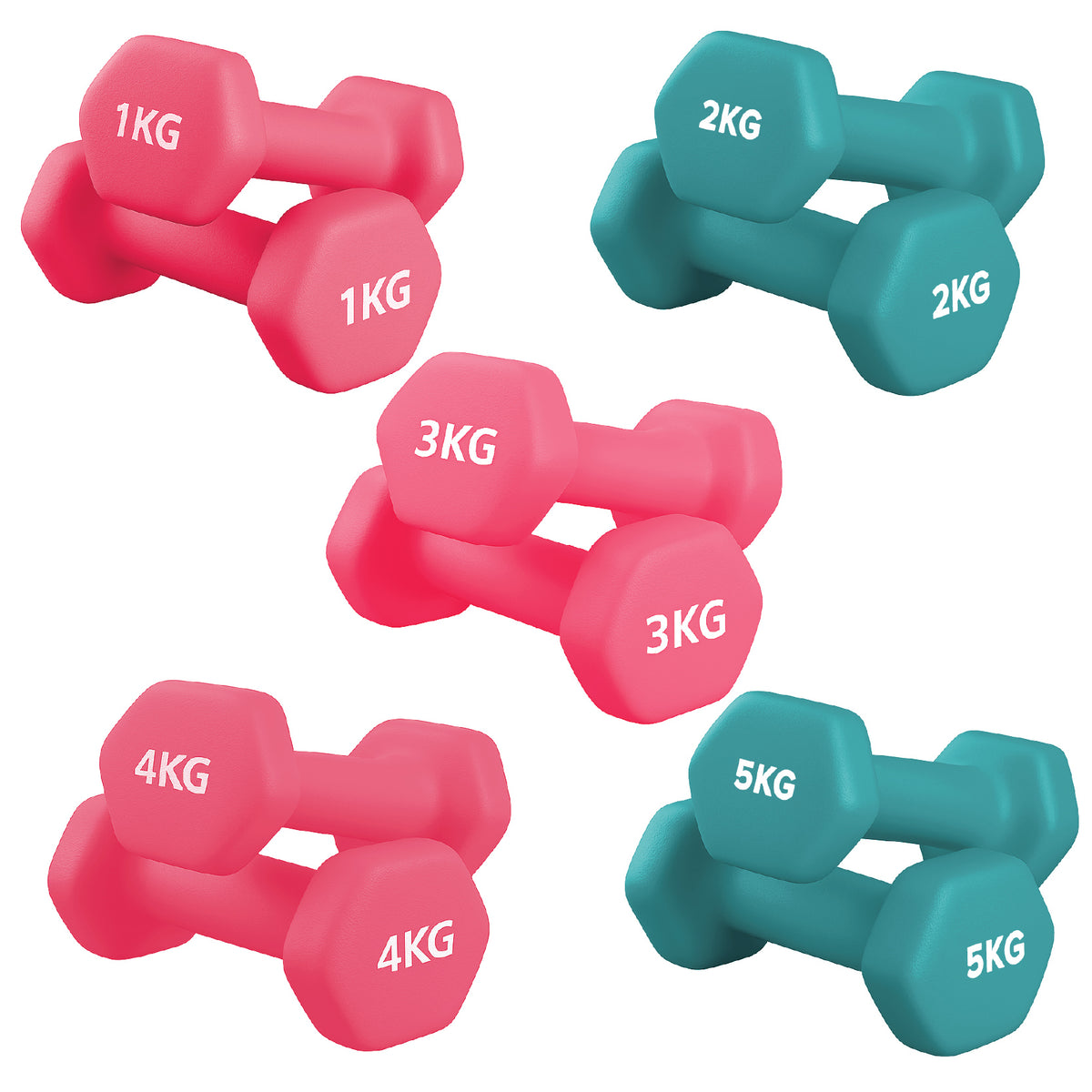 Neoprene Vinyl Dumbbell Sets