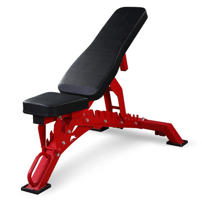 Tri Leg Commercial Weight Bench – Fully Adjustable Flat, Incline, Decline FID Bench with Nonslip Cushions, 1300lbs Capacity Heavy-Duty Utility Bench for Full Body Gym Training