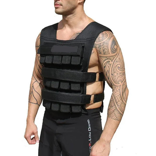 30kg Adjustable Weighted Vest – Commercial-Grade with Removable Metal Weights, Secure Fit & Durable Oxford Cloth for Home Fitness & Cardio